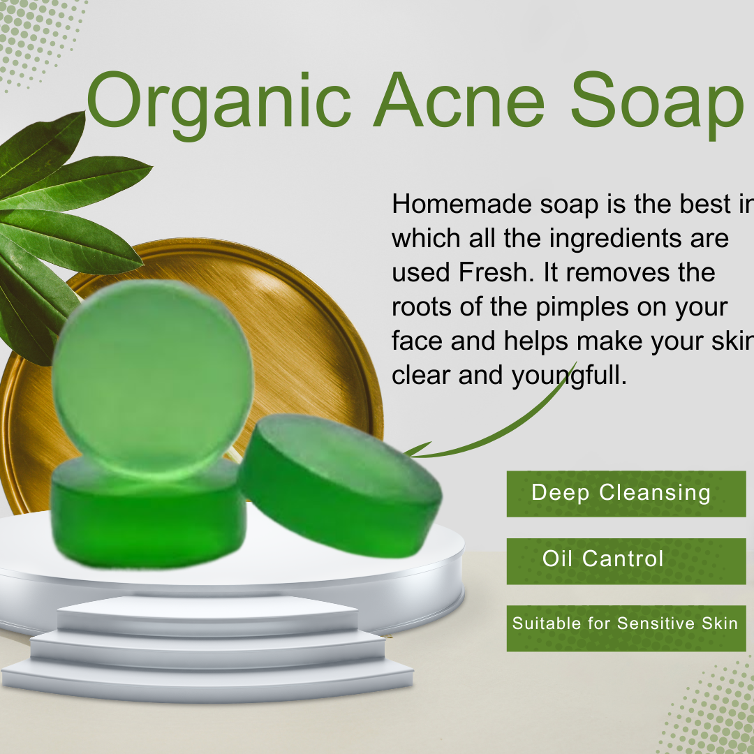 Organic Acne Soap – All-Natural Homemade Face Cleanser for Clear Skin